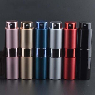 Mode Mini tragbare 5ml Glas Parfüm Metall Sprühpumpe Flasche
