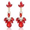 Tassel Long Earrings With Geometric Zircon Stones For Women Summer