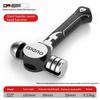 Mini Octagonal Hammer - Multi-Functional Magnetic Heavy Duty High Carbon Steel Woodworking Nail Hammer with Sheep Horn Handle