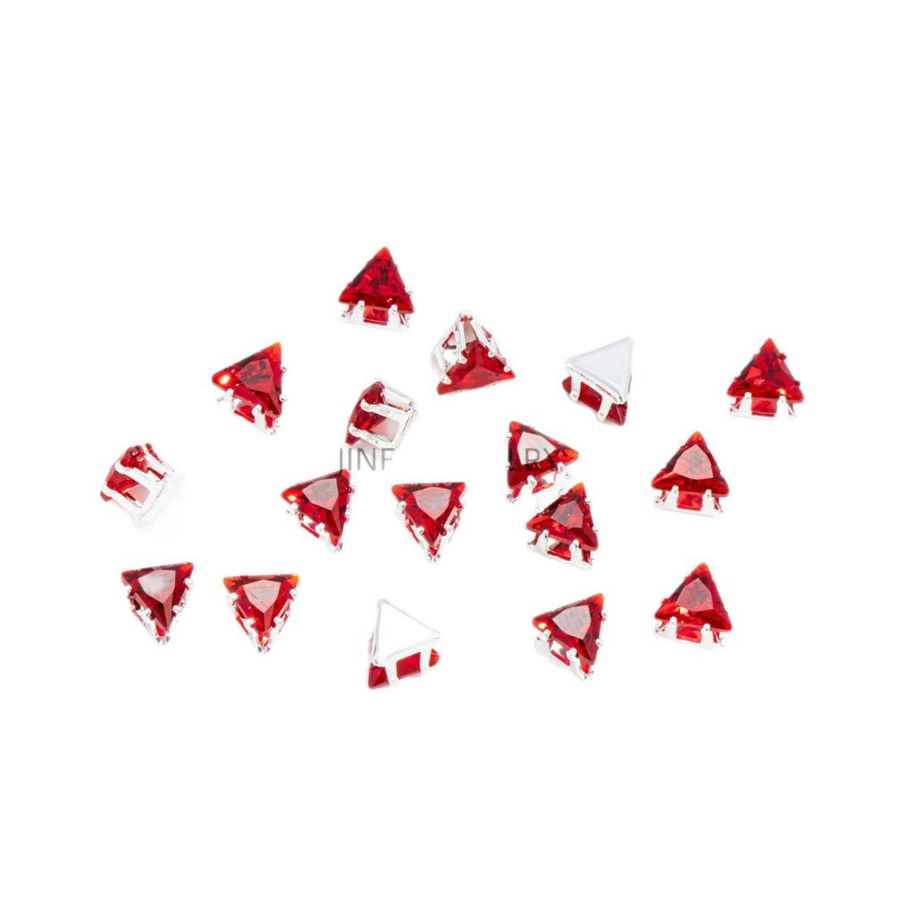 Strass con Griffa a Triangolo: Zircone di Vetro Cristallino 4x4/5x5mm per Braccialetti Fai da Te