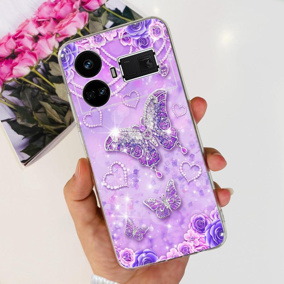 For Realme GT5 240w / GT3 / GT Neo 3 / GT Neo 5 Case Cute Cartoon Luxury Soft Silicon Transparent  Phone Case Back Cover Capas