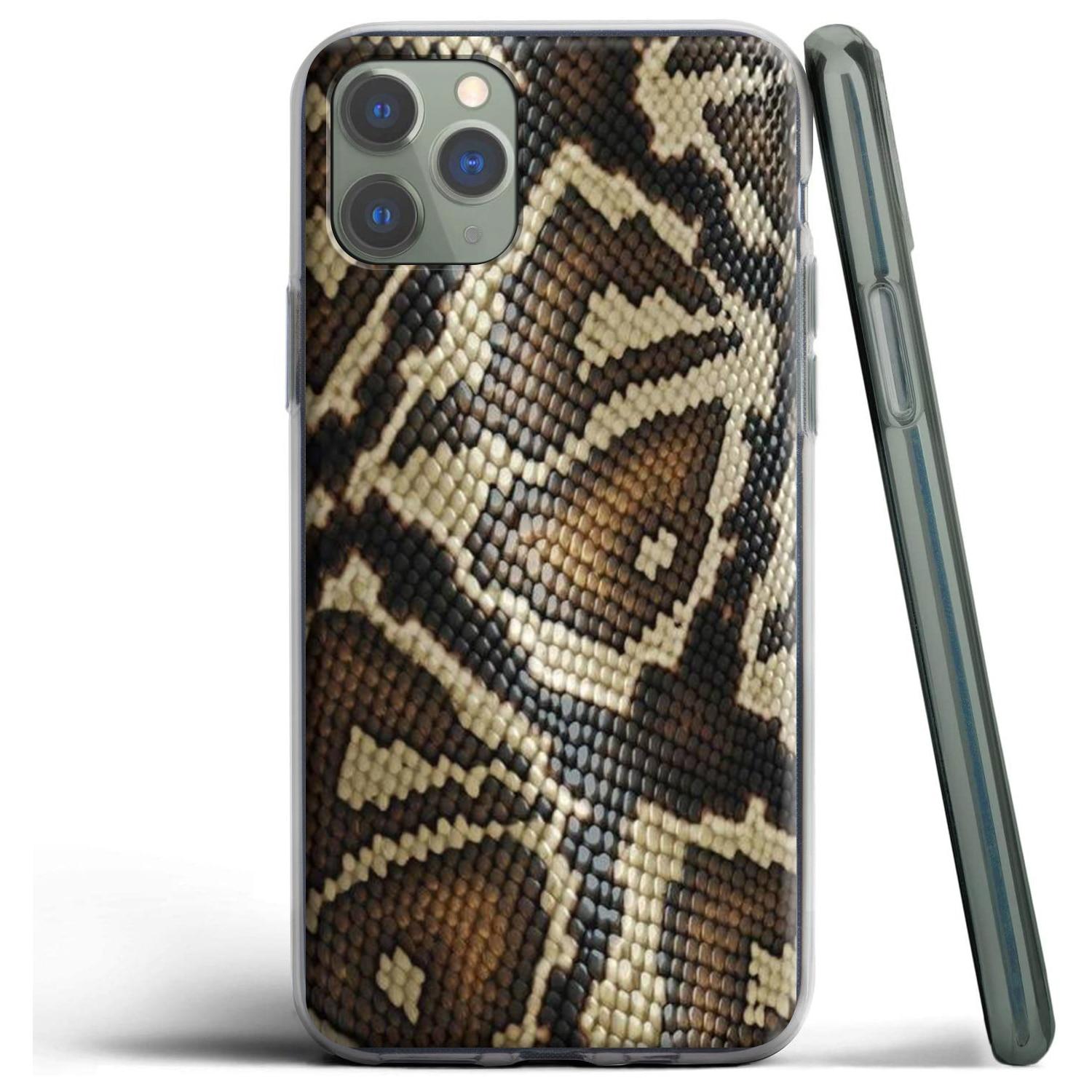 

Кожаный силиконовый чехол со змеиным принтом для Apple iPhone 12 Mini 11 Pro SE XS X XR Max 8 7 6S 6 Plus 5S for Iphone 11 aero синий