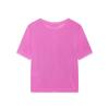 2026 Spring Women's Solid Color Loose Knit Short Sleeve Top - European & American Style