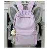 High-value letter embroidered schoolbag women's new large-capacity lightweight backpack student simple versatile backpack