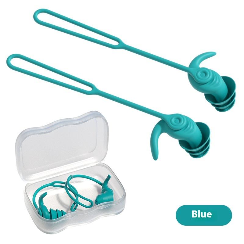 Swim Ear Plugs With Rope Silicone Waterproof Anti-Noise Pool Swimming Earplugs Water Sports Accessories Swim Swimming Ear Plugs