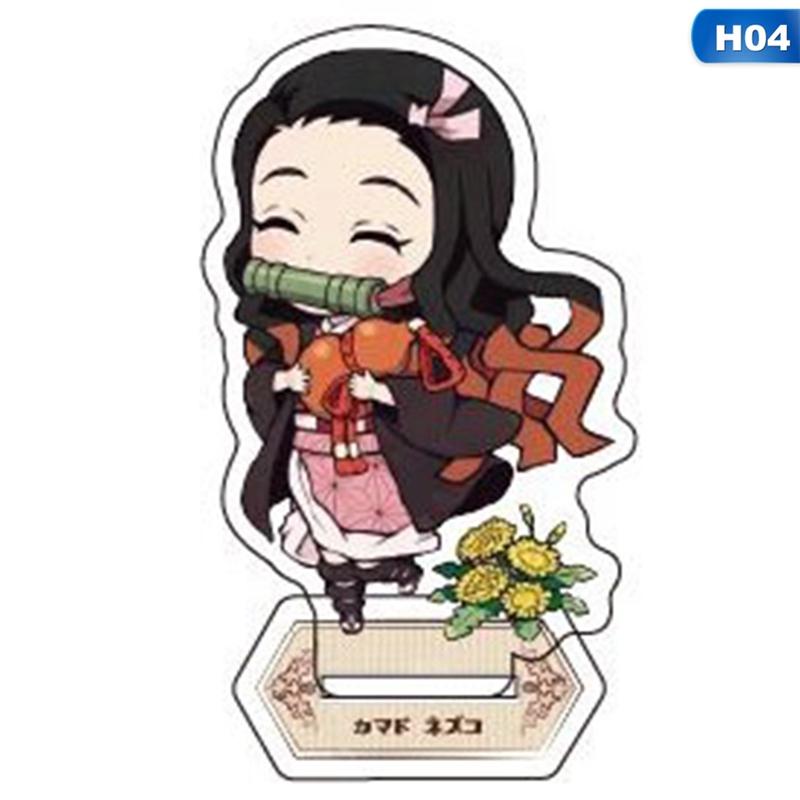 Anime Demon Slayer Cartoon Character Transparent Acrylic Stand Doll Model Toy Desktop Decoration Gift