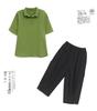 Women's Summer Fashion 2025: Casual Plus Size Two-Piece Set with Loose Fit Seven-Point Pants