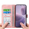 DIERFENG DF-03 For Xiaomi Poco F6 Pro 5G/Redmi K70 5G/K70 Pro 5G Wallet Phone Case Leather Cover Lines Imprinted