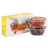 ZipoYa 2-Piece High Borosilicate Glass Food Storage Bowl Set