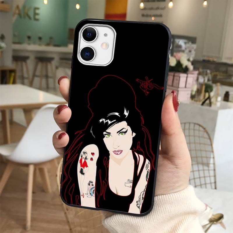 Yinuoda Amy Winehouse Phone Case for iPhone 11 12 13 mini pro XS MAX 8 7 6 6S Plus X 5S SE 2020 XR cover