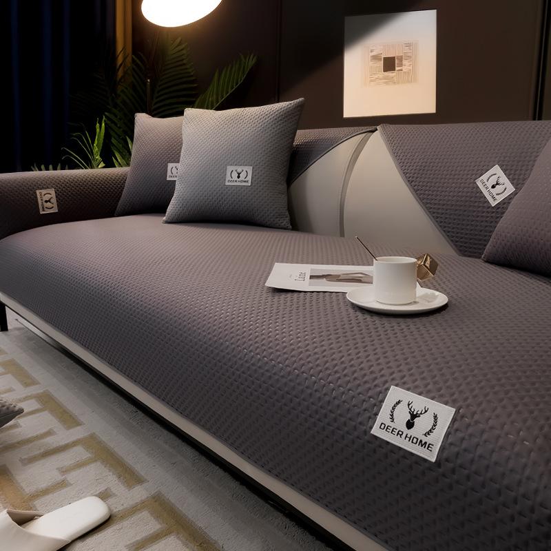 

Однотонная тканевая подушка для дивана, универсальная простая подушка для дивана для гостиной, подушка для сиденья, спинка, подлокотник, пылезащитное полотенце 70x70cm 1pcs