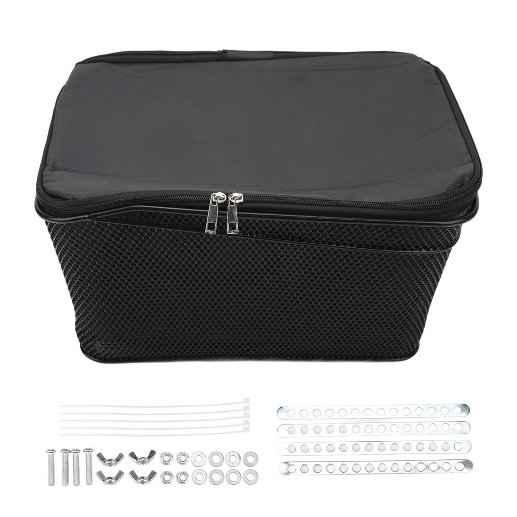 Rear Bike Basket 20L Capacity 20kg Bearing Waterproof Rack Storage Bag for Outdoor