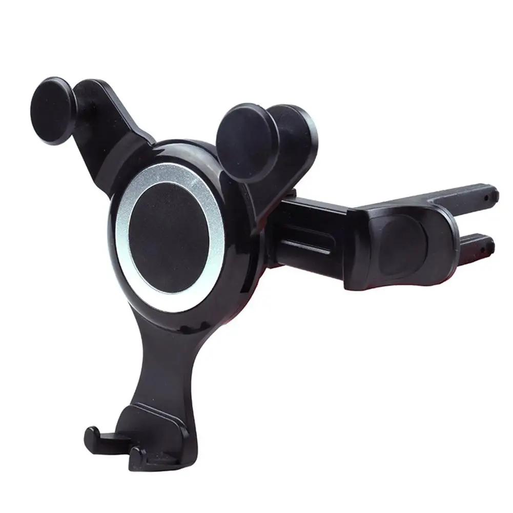 Round Car Air Outlet Mobile Phone Navigation Holder Gravity Bracket Rotatable Phone Mount For Air Outlet Quick Installation X3Q6