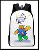 School Season Digital Printing Backpack Student Bag Large Capacity Children'S Messenger Bag Lunch Bag
