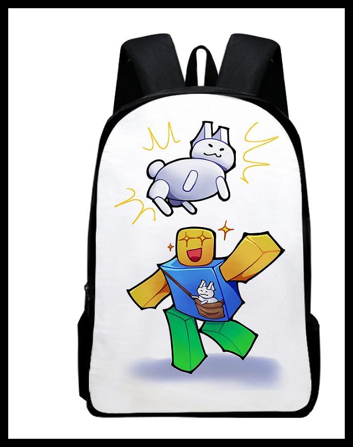 School Season Digital Printing Backpack Student Bag Large Capacity Children'S Messenger Bag Lunch Bag