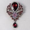 Women Crystal Water Drop Pendant Brooch Rhinestone Clothing Accessories Pin