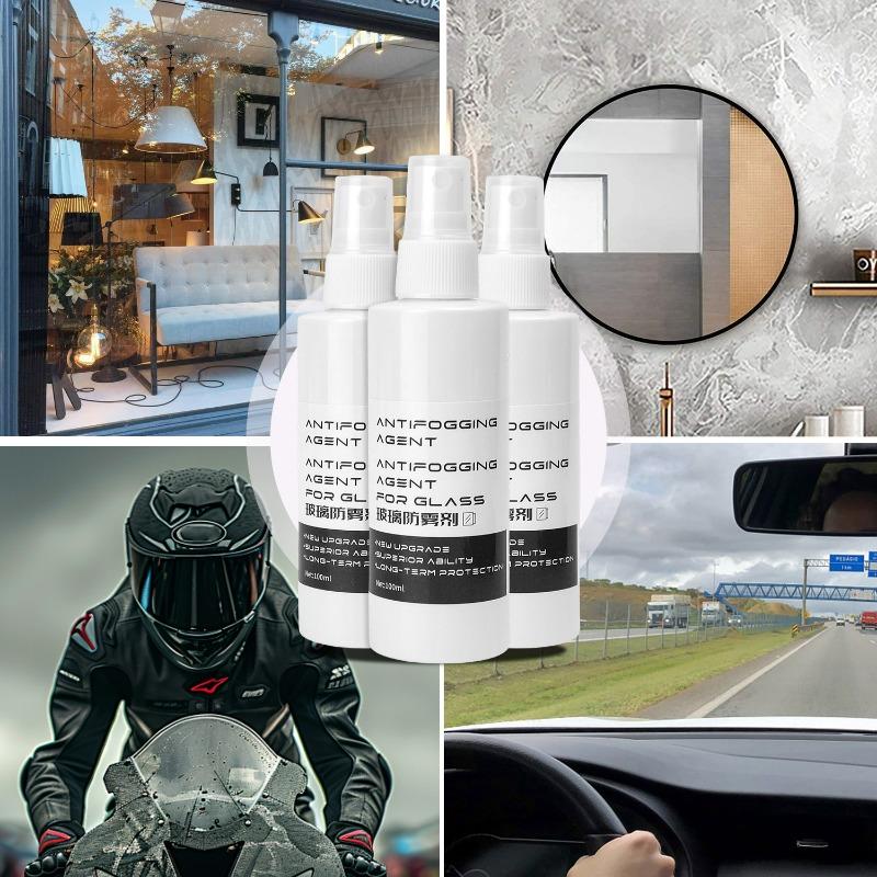 Waterproof Car Anti Fog Spray Rain Repellent Long Lasting Windshield Coating for Front/Rear/Side Windows and Mirrors with Towel