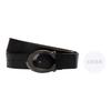 COACH Cow Leather , Alloy Leather Belts Men's Black Width 3.5cm (Unisex) Leather Belts 91305 QBLVW