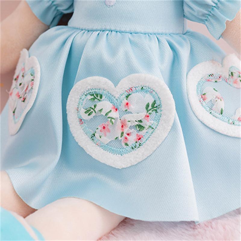 Metoo Original Keppel Bunny Rainbow Love Skirt Princess Plush Doll53cmFor Kids Toys Baby Holiday Gift