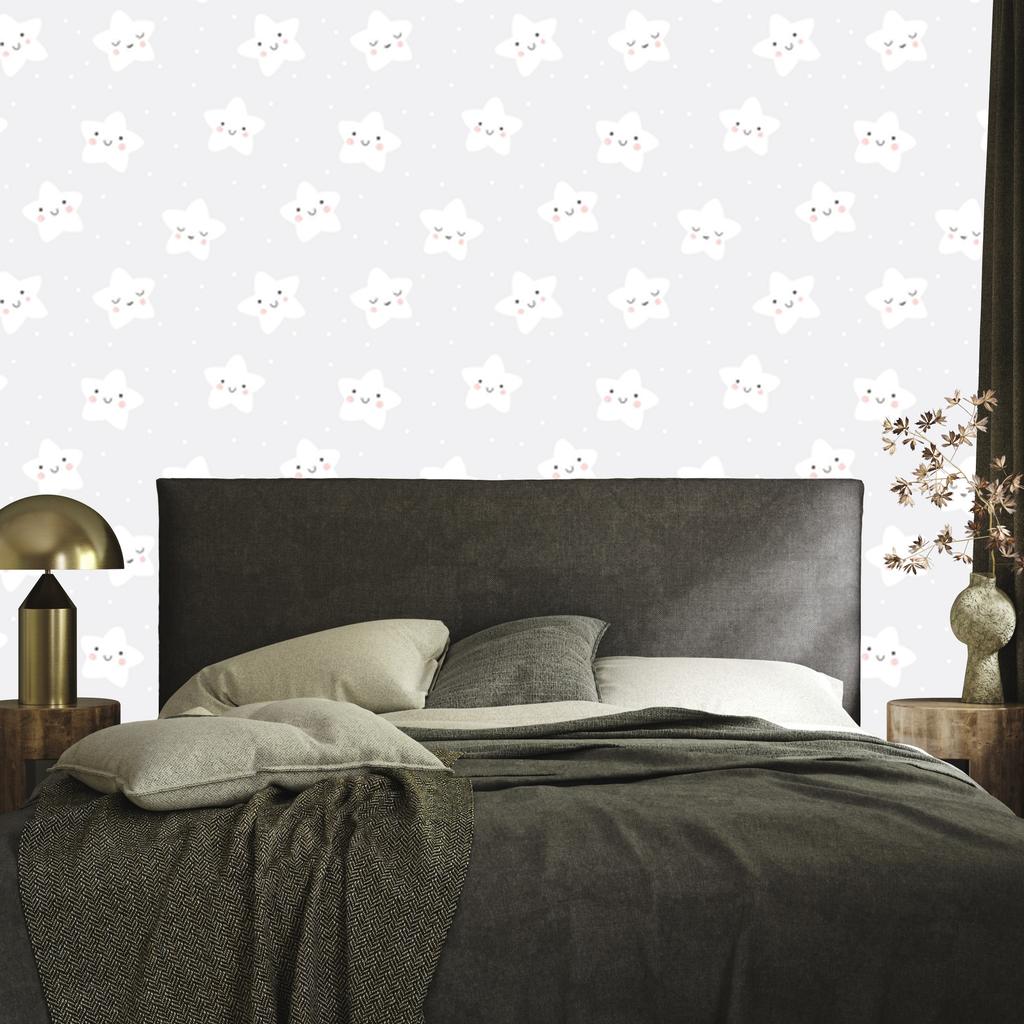Smiling and sleeping stars wallpaper for living room and bedroom 50x1000