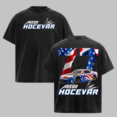 Carson Hocevar #77 NASCAR-2026 Racing Säuregewaschenes T-Shirt Fan Geschenk Unisex Oberteil