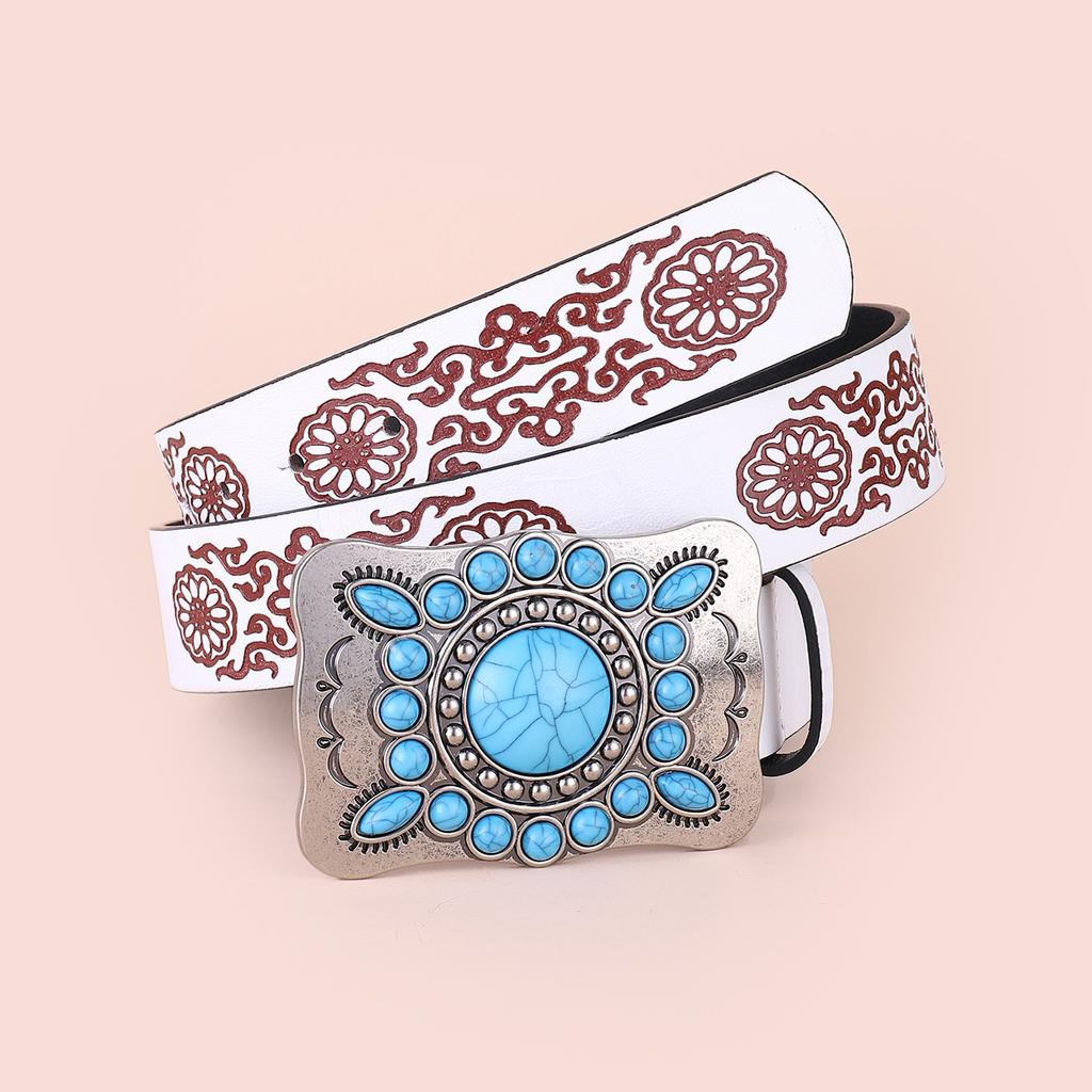 Belt Versatile And Slimming With Metal Buckle Belt Paired With Jeans And Dress