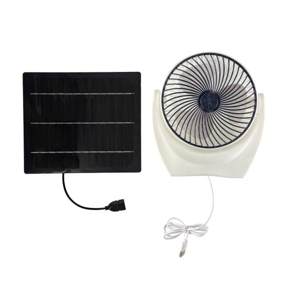 Solar Panel Fan High Conversion Efficiency Strong Airflow Low Noise