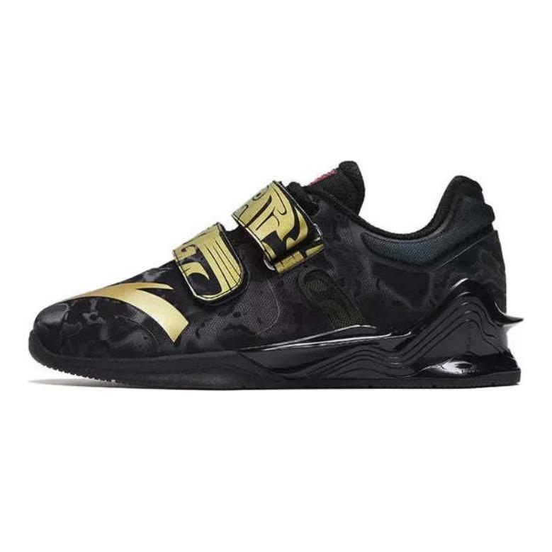 Anta Scarpe da Sollevamento Pesi Basse Ammortizzate Resistenti all'Usura da Uomo Nero Oro 412410904-2