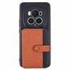 For Honor Magic6 Pro 5G Phone Case Adhesive Card Bag Color Matching with Kickstand