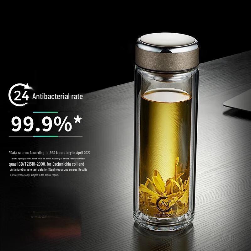 Xinuo Double Wall Glass Tea Infuser Bottle