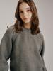 NOUVE Round Neck Wool Knit - Melange Gray