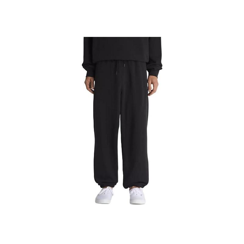 Vans Oryginalne Standardy Jednolity Kolor Luźny Krój Dzianinowe Spodnie Jogger Męskie Spodnie Czarne VN000G6HBLK