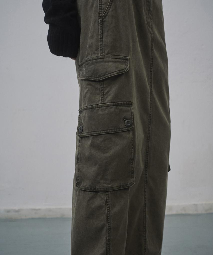 Musinsa Standard Woman Women'S Pigment Cargo Maxi Skirt [Dusty Khaki]