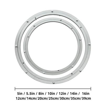 1 Stück Hochbelastbares Drehlager Drehteller Lazy Susan Basis 12-39cm Rund Drehlagerplatte Drehtellerbasis Beschläge