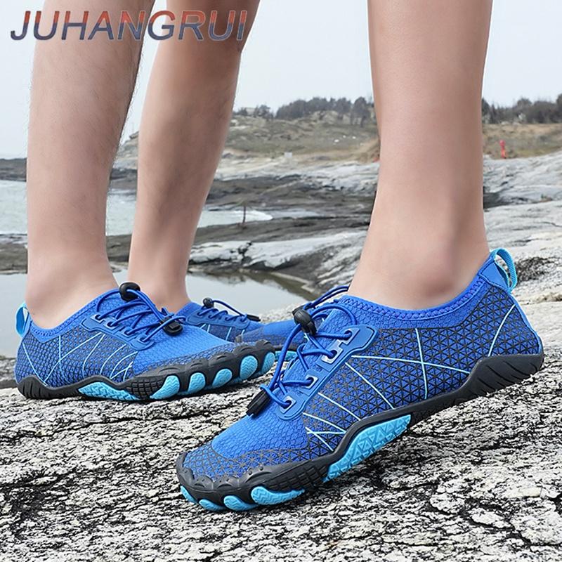 Schnelltrocknende Wasserschuhe Damen Herren Barfuß Wasserschuhe Rutschfest Outdoor Strandschuhe Oberwasser Wat Schuhe Schwimmschuhe Sneaker Unisex