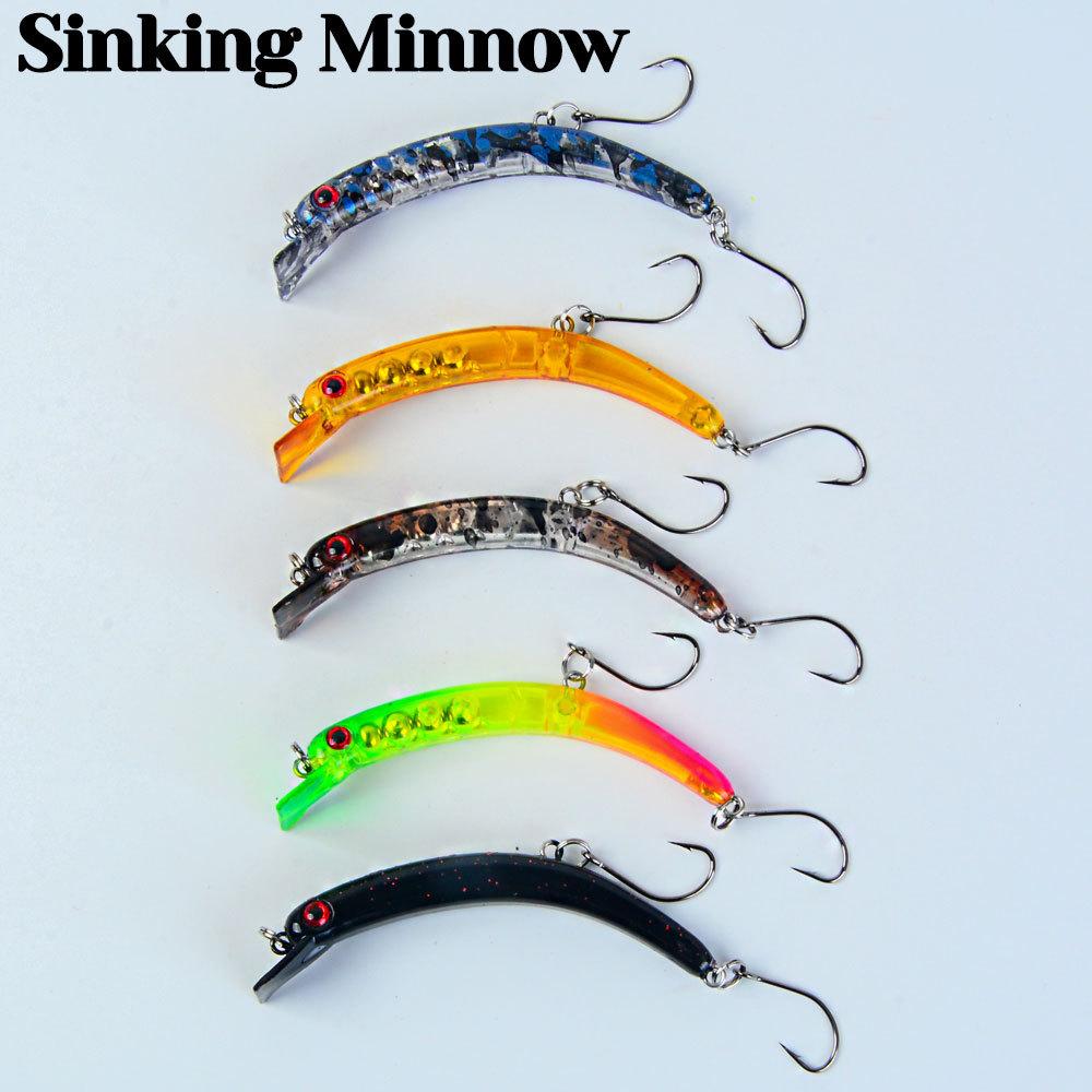 Fishing gear submerged curved mino bait 6.5cm far cast hard bait 4g fresh sea bass Luya bait sea fishing tool