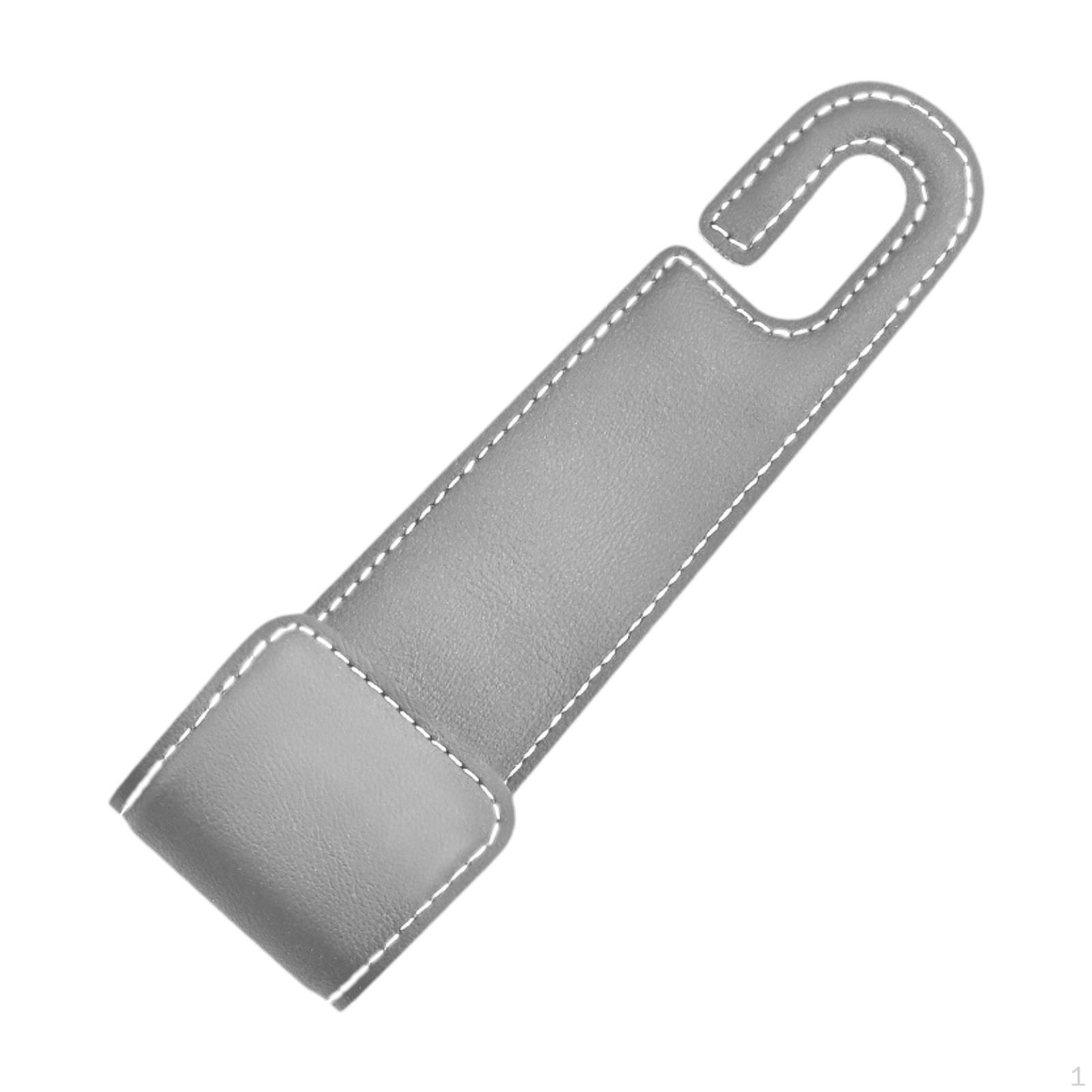 

Вішалка для автомобільного підголівника з поліуретанської шкіри для сумок і пальто Міцний аксесуар для салону сірий