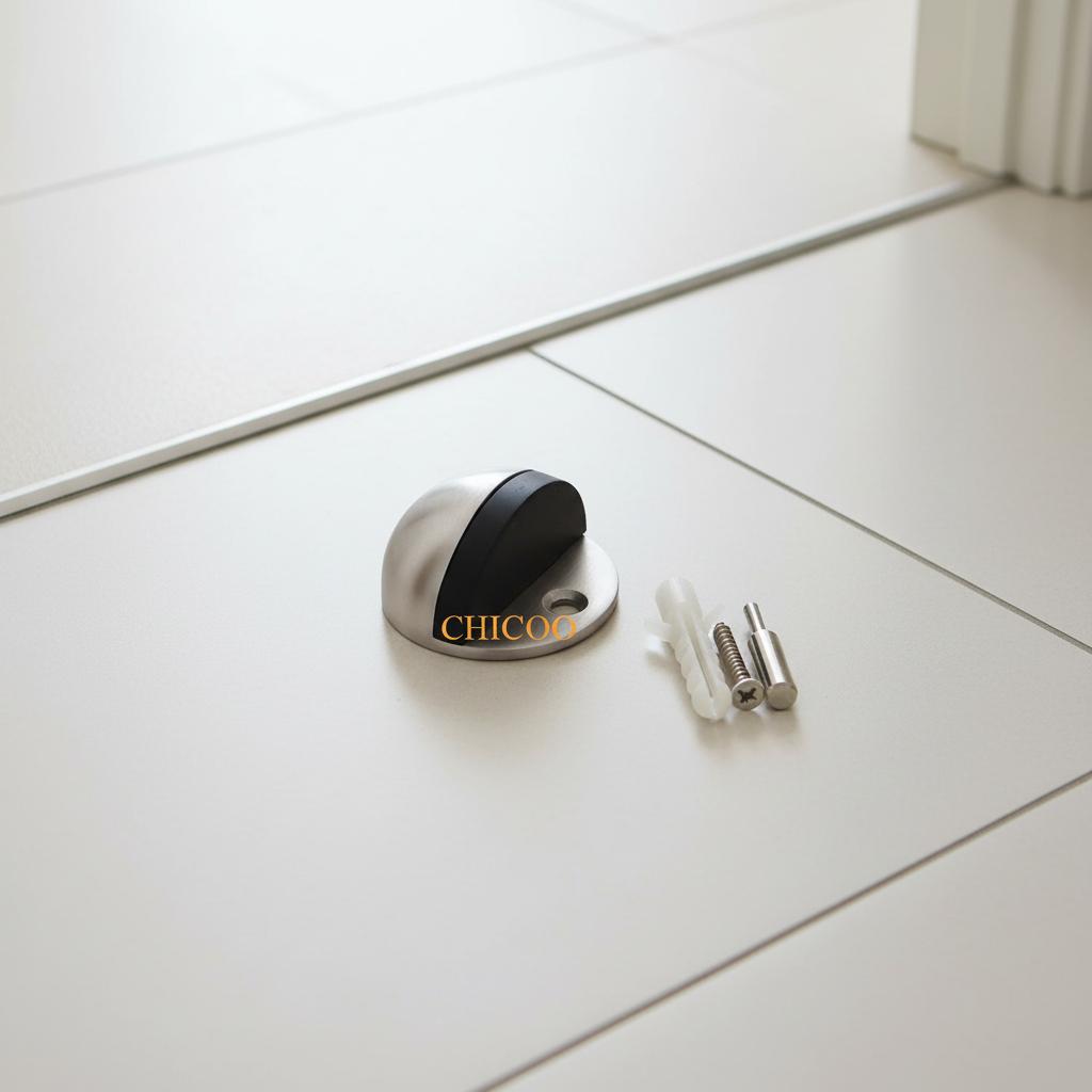 Zinc Alloy Modern Hotel Use DoorStops Sliding Glass Door Draft Stopper Shower Door Stop