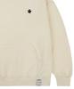 [Unisex] Black Odd Flower Embroidered Hoodie_Cream