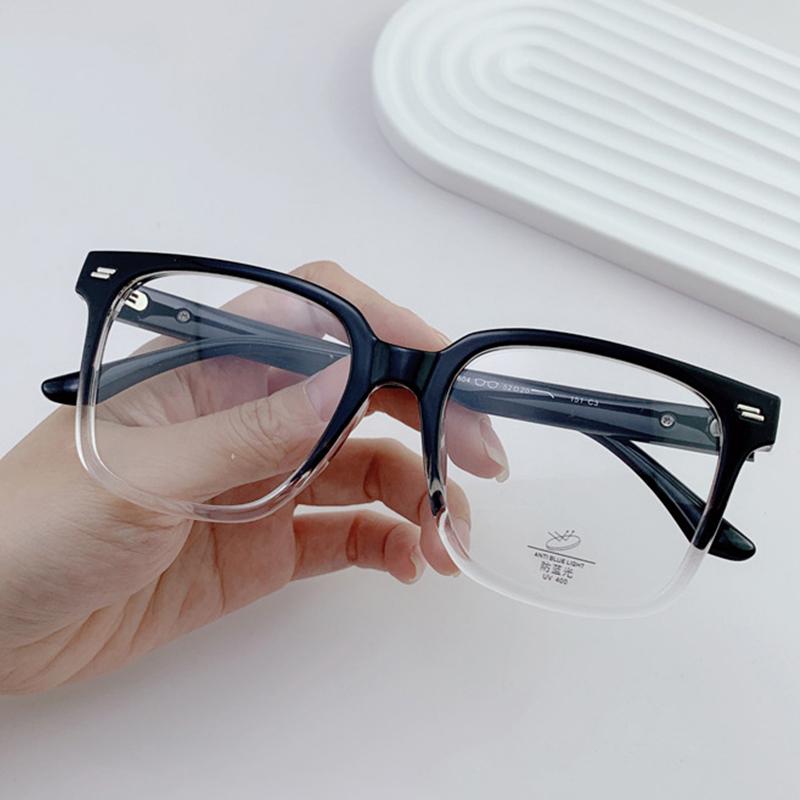 Ultralight Square Anti Blue Light Computer Glasses Women Luxury Brand Trend Rice Nail Big Frame Reading Glasses Presbyopia +3 +5