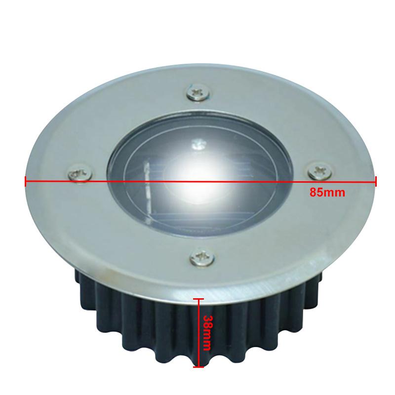 

1 шт., дисковый светильник на солнечной энергии, уличный садовый солнечный подземный светильник, прожектор для палубы, светодиодная лампа на солнечной батарее, украшение для сада