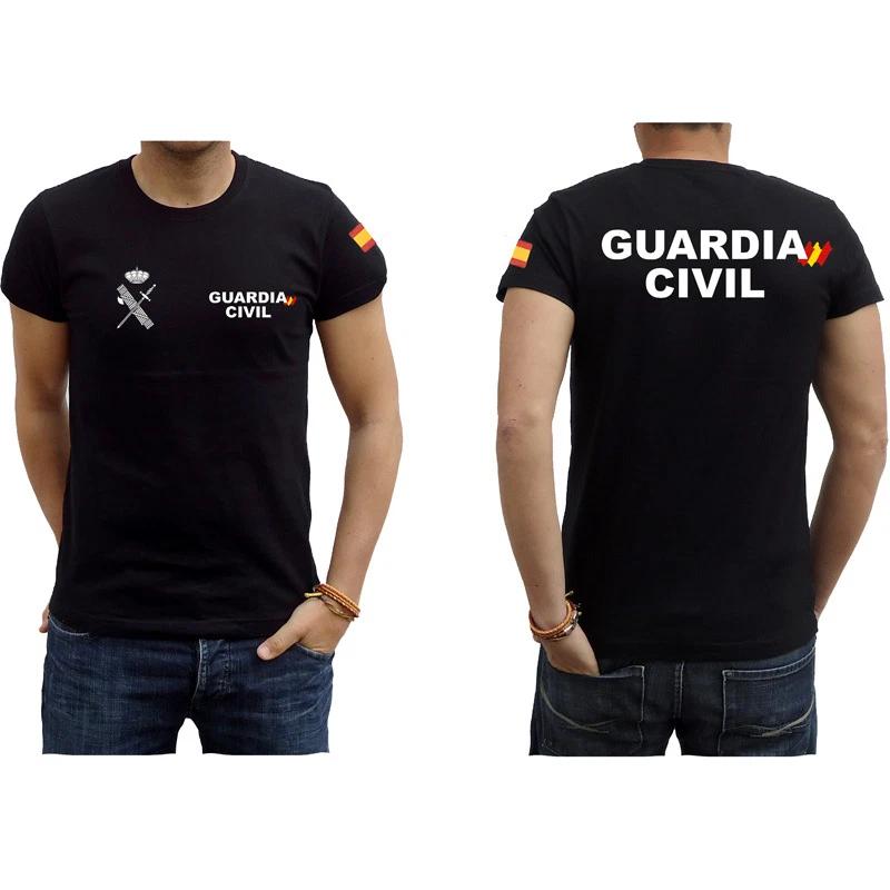 Spain Guardia Civil Espanola TShirt Cotton ONeck Summer Short Sleeve Casual Mens Tshirt Size  Tops Tee 2026 New M