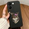 For Xiaomi POCO X8 Pro Max 5G Cases Blue Love Bow Cover Soft Matte Silicone Protective Black For POCO X8Pro Max Funda