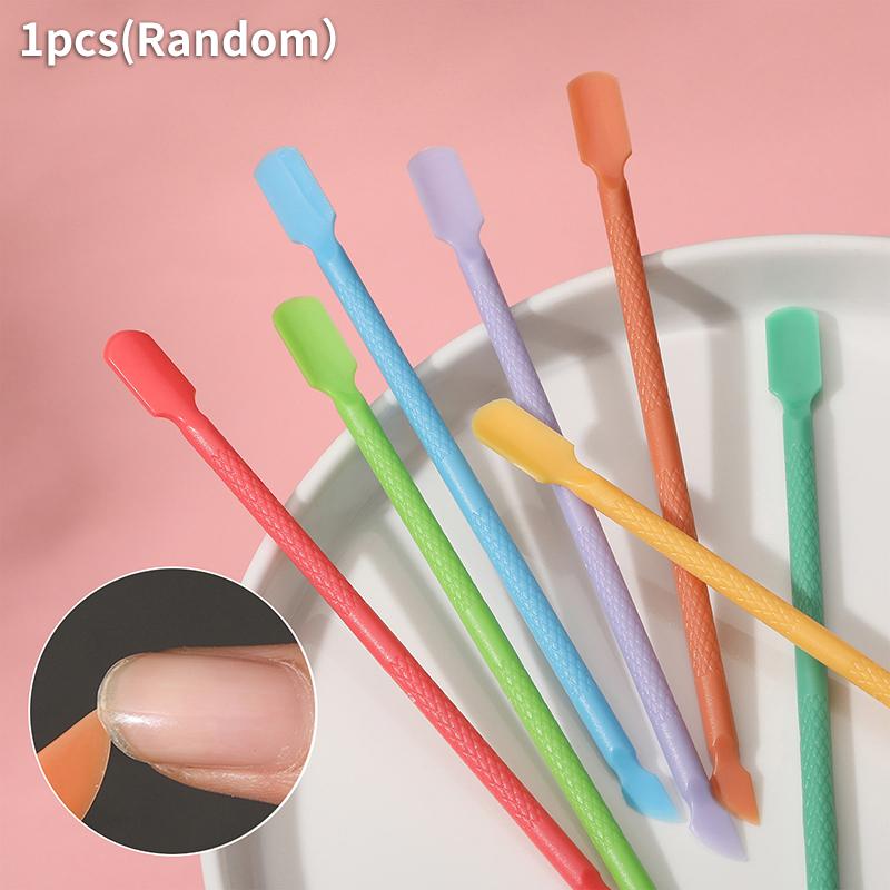 

1 шт. АБС пушер для кутикулы двухсторонний инструмент для удаления омертвевшей кожи для очистки ногтей для маникюра и педикюра