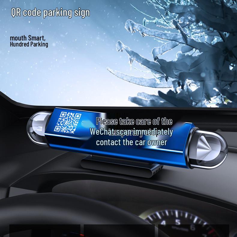 Solar-Powered Temporary Car Parking Sign with Phone Number Display