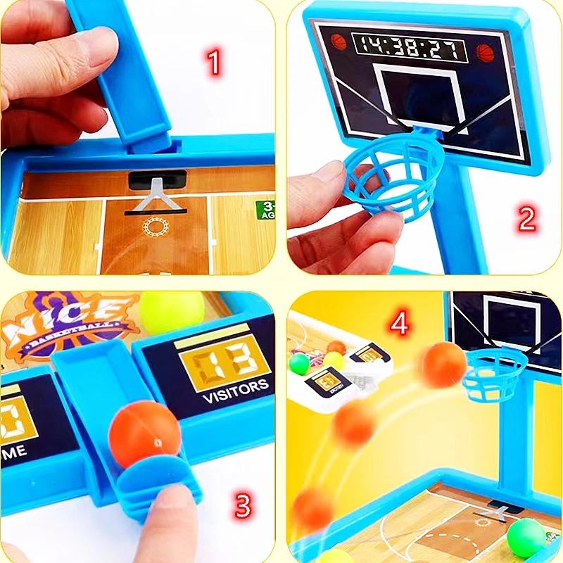 Educational Finger Basketball Game Desktop Toy Ball Mini Shooting Machine Indoor and Outdoor Interactive Games Sport Toy Kids