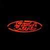 14.5*5.6cm Car LED Light Emblem for Mustang Fusion Transit Focus Mk3 Mondeo Fiesta Mk6 Ranger Kuga Explorer Modification