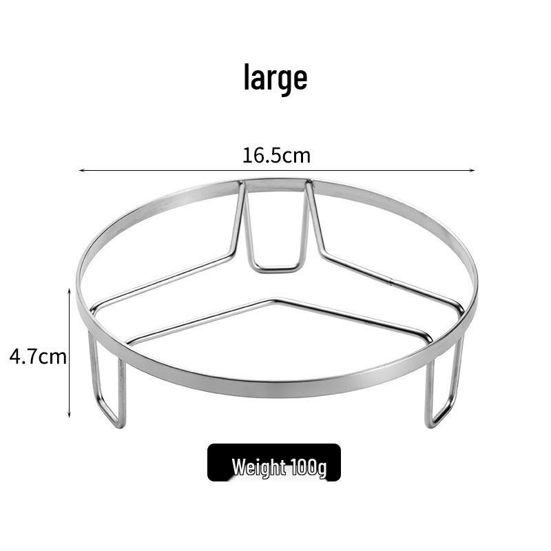Stainless Steel Steamer Rack for Buns and Vegetables - Heat Insulating Tripod Pot and Storage Rack for Kitchen Countertop