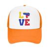 Love Venezuela Map Flag Trucker Hats Adult Venezuelan Hats Trucker Worker Cap Sun Caps Snapback Caps Mesh Baseball Caps Summer