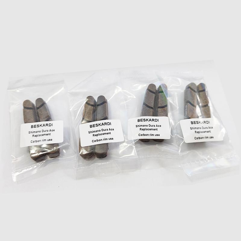 2Pairs 4Pcs Road Bike Brake Pad Bicycle Carbon Wheel Cork Wood Block Shoes Brakes Pade Rim V BMX Folding Wheels for Shimano 4 Pairs